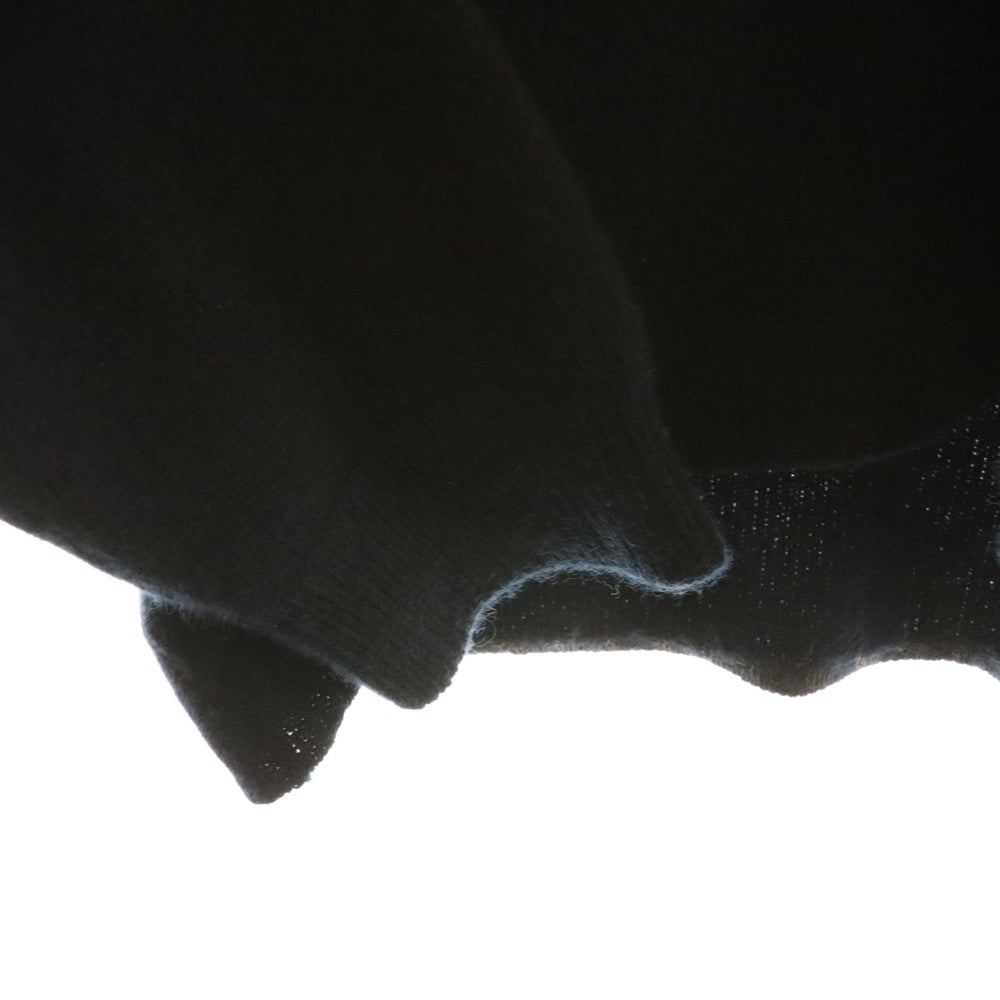 miumiu(ミュウミュウ) ロゴワッペン カシミヤカーディガン ニット ネイビー MMF865