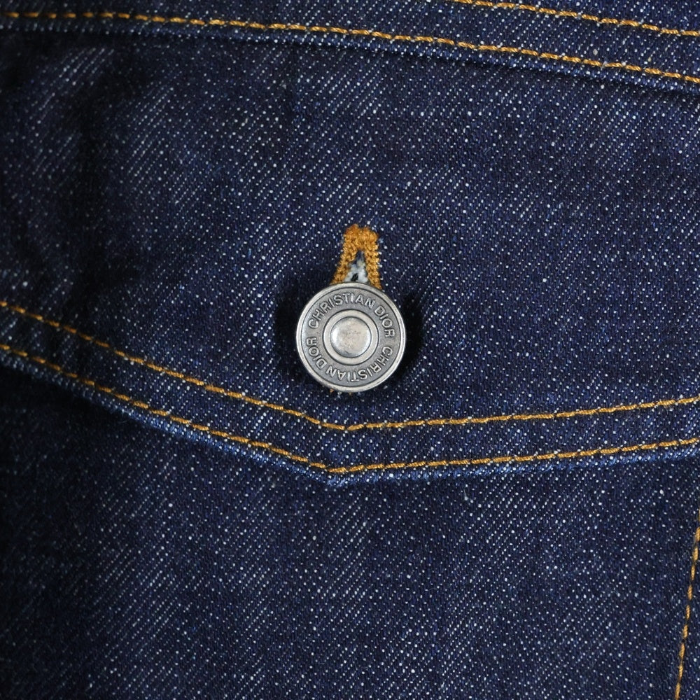 Christian Dior(クリスチャンディオール) ビー刺繍 デニムジャケット ブルー 222V51A3524