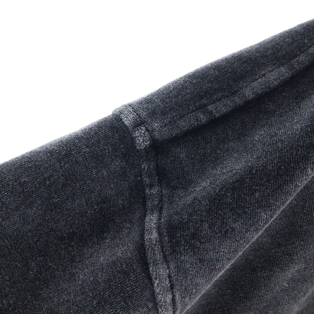 ALEXANDER WANG(アレキサンダーワン) Velour Track Zip up high neck Jaket ベロアジップアップハイネックトラックジャケット 6CC1242016 グレー