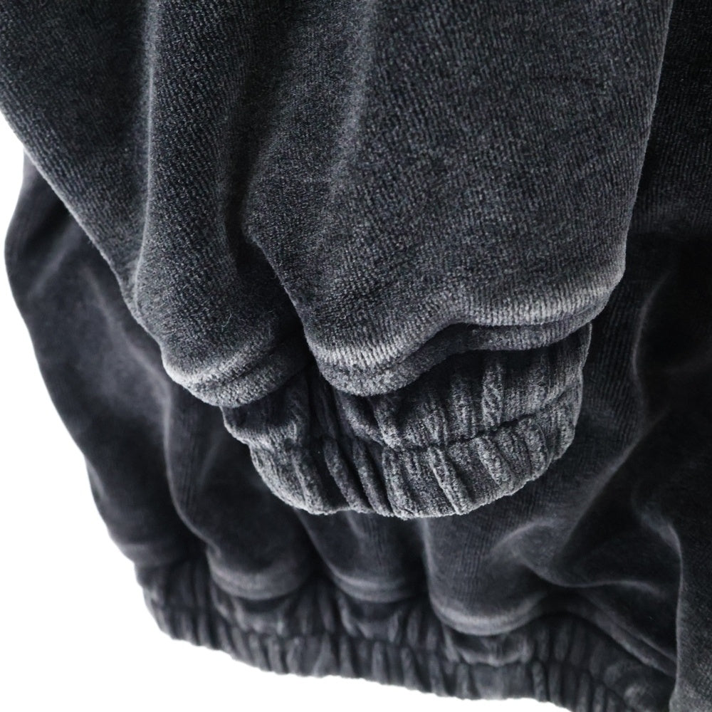 ALEXANDER WANG(アレキサンダーワン) Velour Track Zip up high neck Jaket ベロアジップアップハイネックトラックジャケット 6CC1242016 グレー