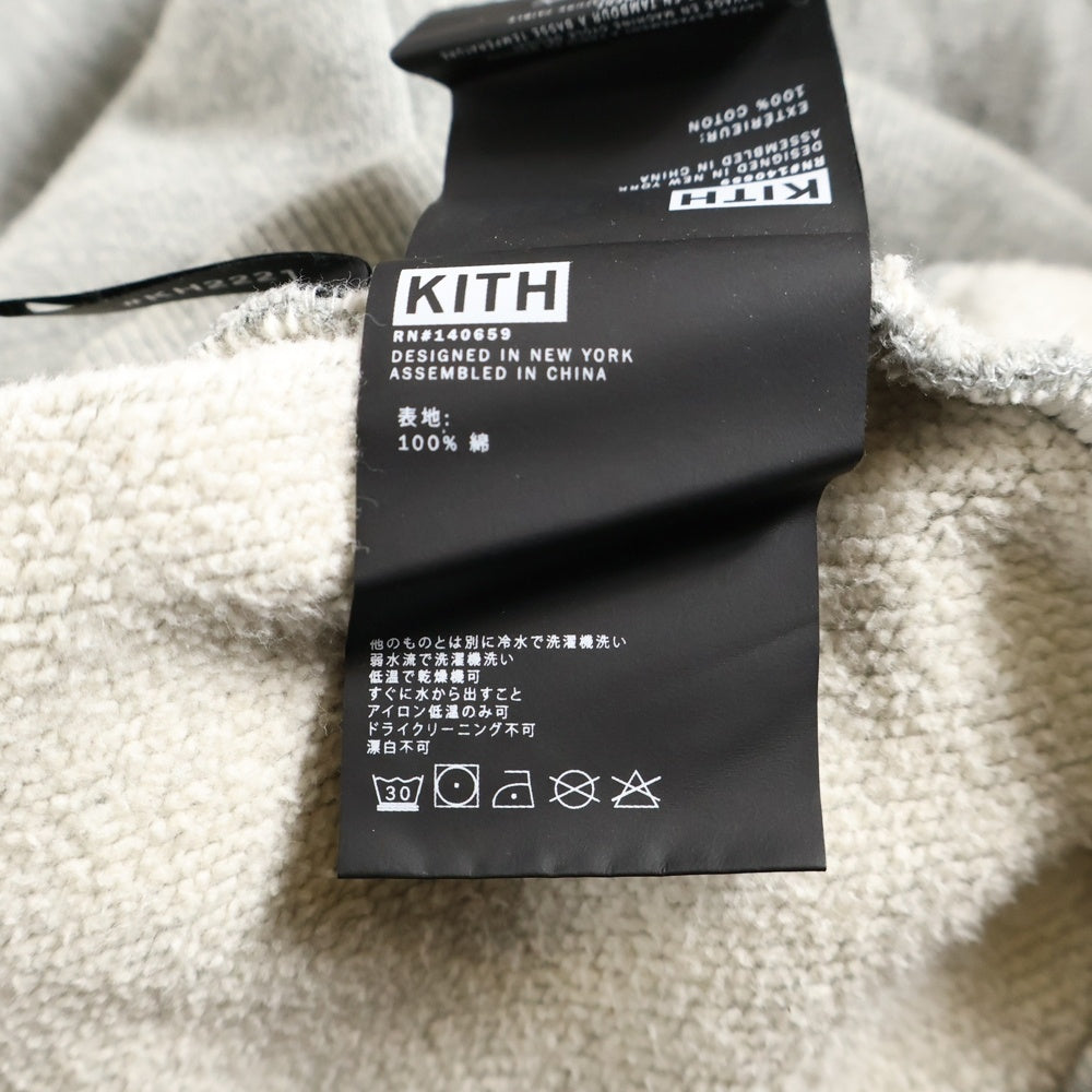 KITH(キス) WILLIAMS II HOODIE ワンポイントロゴ プルオーバーパーカー フーディー グレー KH2221