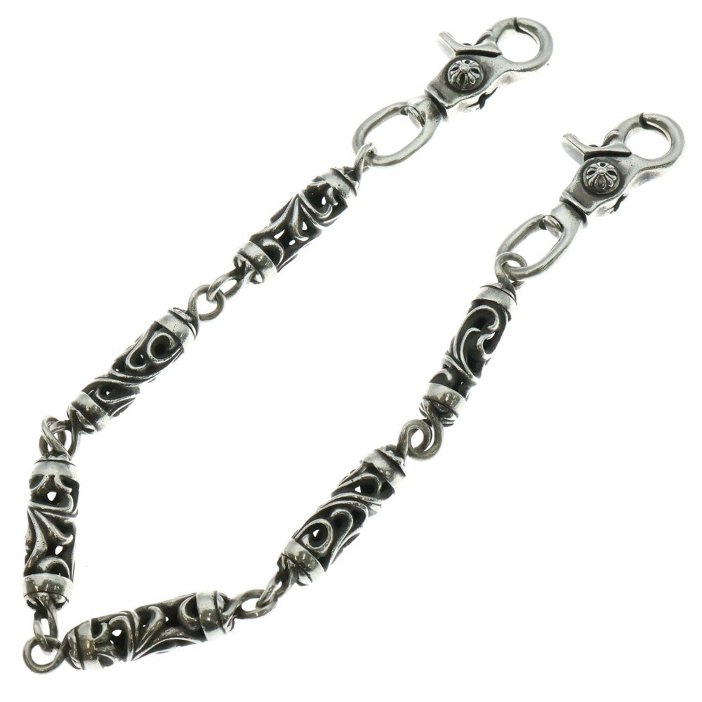 CHROME HEARTS(クロムハーツ) ROLLER LONG-T/2クリップ ショート ローラー ウォレットチェーン 6LINK シルバー