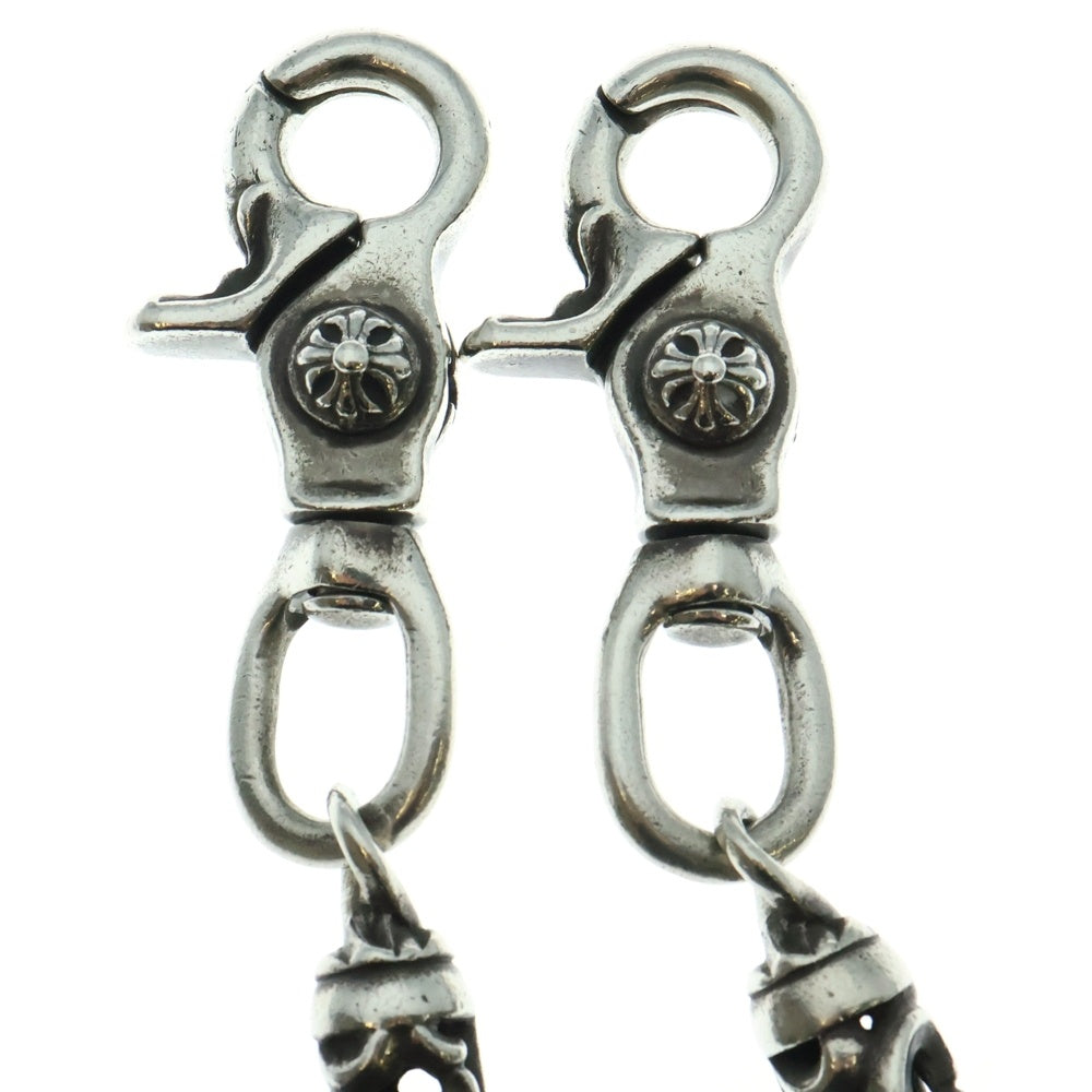 CHROME HEARTS(クロムハーツ) ROLLER LONG-T/2クリップ ショート ローラー ウォレットチェーン 6LINK シルバー
