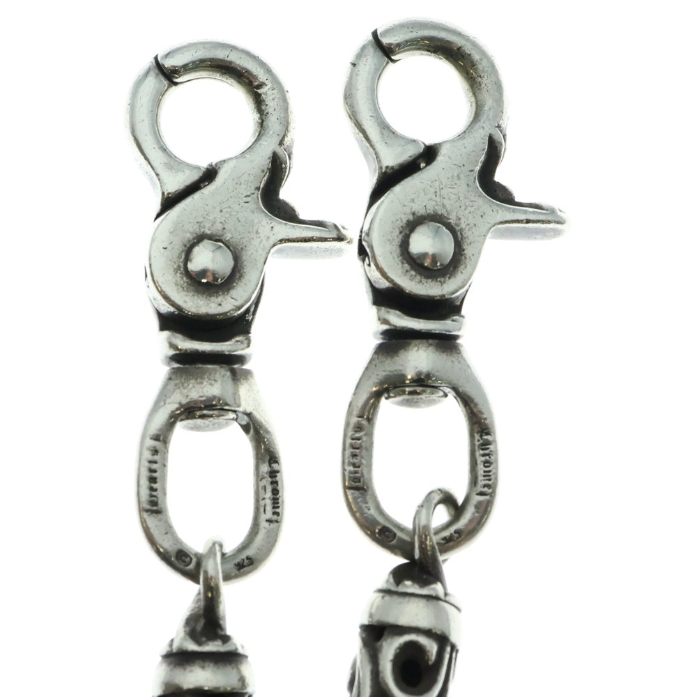 CHROME HEARTS(クロムハーツ) ROLLER LONG-T/2クリップ ショート ローラー ウォレットチェーン 6LINK シルバー