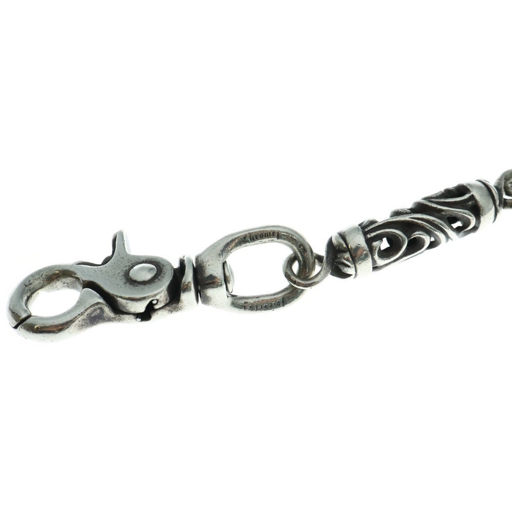 CHROME HEARTS(クロムハーツ) ROLLER LONG-T/2クリップ ショート ローラー ウォレットチェーン 6LINK シルバー