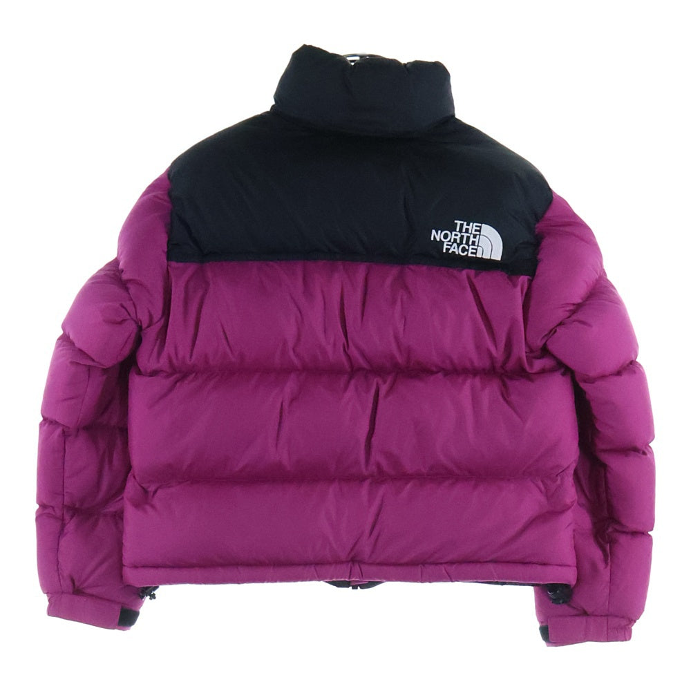 THE NORTH FACE(ザノースフェイス) Short NUPTSE JACKET ショート丈ヌプシダウンジャケット レディース ロックスべリーピンク/ブラック