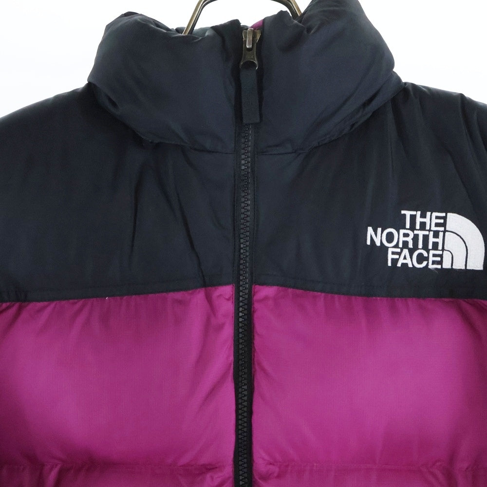 THE NORTH FACE(ザノースフェイス) Short NUPTSE JACKET ショート丈ヌプシダウンジャケット レディース ロックスべリーピンク/ブラック