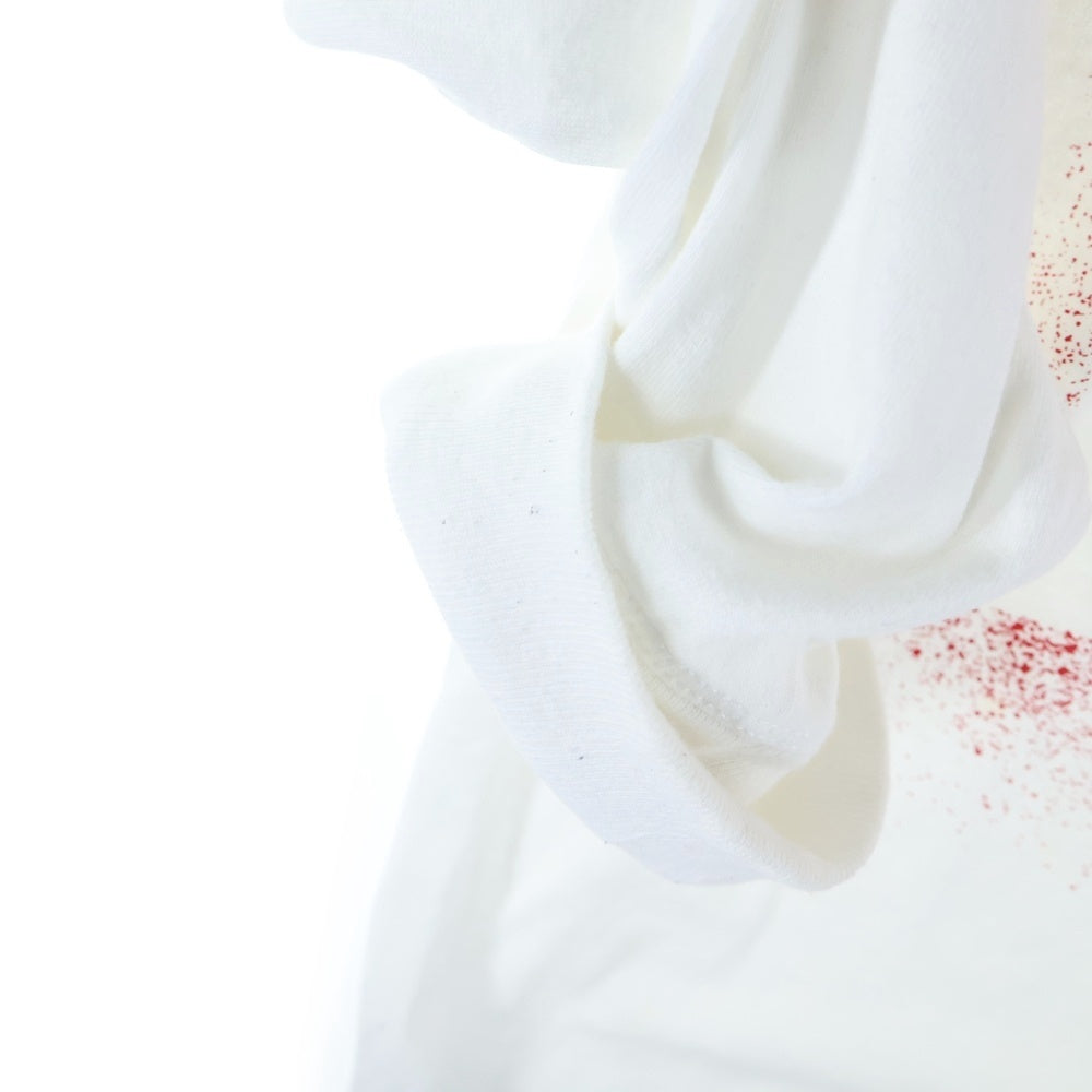 OFF-WHITE(オフホワイト) ARROWS L/S T-SHIRT バックプリント 長袖Tシャツカットソー ホワイト/オレンジ OMAB001E20JER004