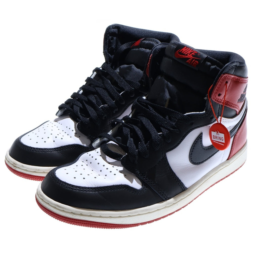 NIKE(ナイキ) AIR JORDAN 1 RETRO HIGH OG BLACK TOE REIMAGINED エアジョーダン1 レトロ OG ブラックトゥリイマジンド ハイカットスニーカー DZ5485-106 US9/27.0cm