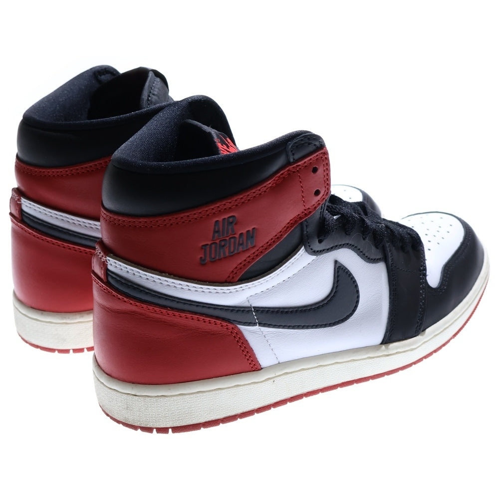 NIKE(ナイキ) AIR JORDAN 1 RETRO HIGH OG BLACK TOE REIMAGINED エアジョーダン1 レトロ OG ブラックトゥリイマジンド ハイカットスニーカー DZ5485-106 US9/27.0cm