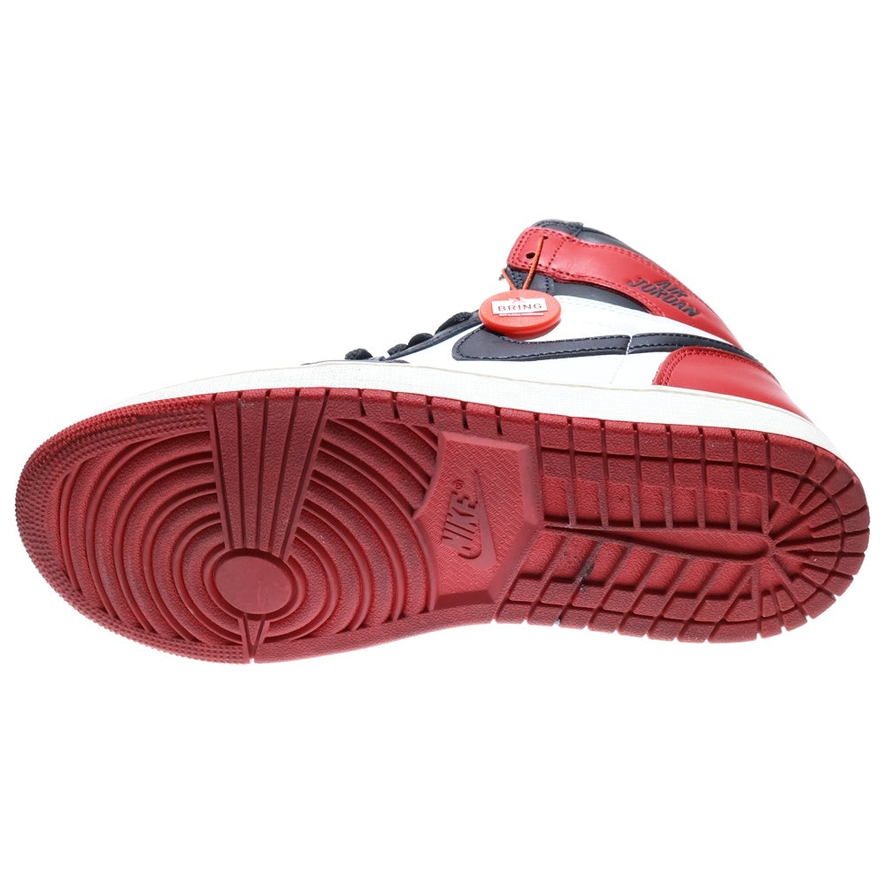 NIKE(ナイキ) AIR JORDAN 1 RETRO HIGH OG BLACK TOE REIMAGINED エアジョーダン1 レトロ OG ブラックトゥリイマジンド ハイカットスニーカー DZ5485-106 US9/27.0cm