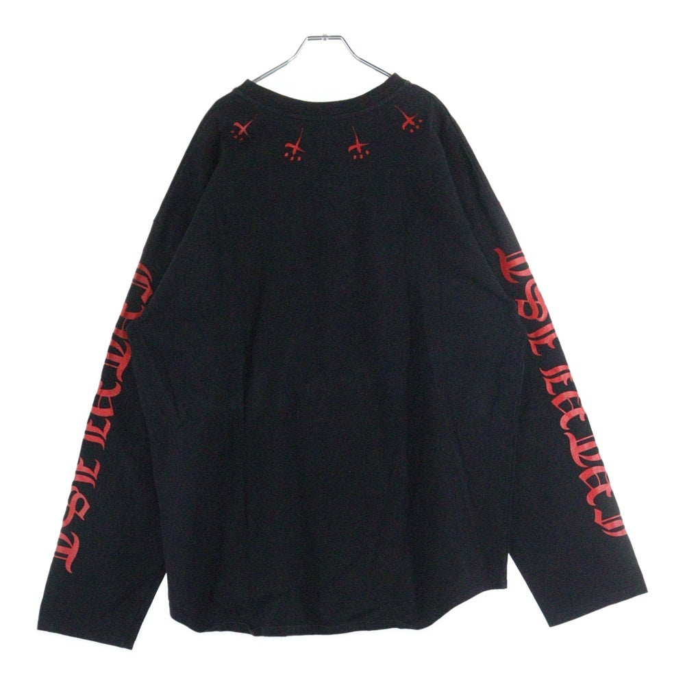 cvtvlist(カタリスト) Old Alphabet Longsleeve Tee 長袖Tシャツ カットソー ブラック 2101090303