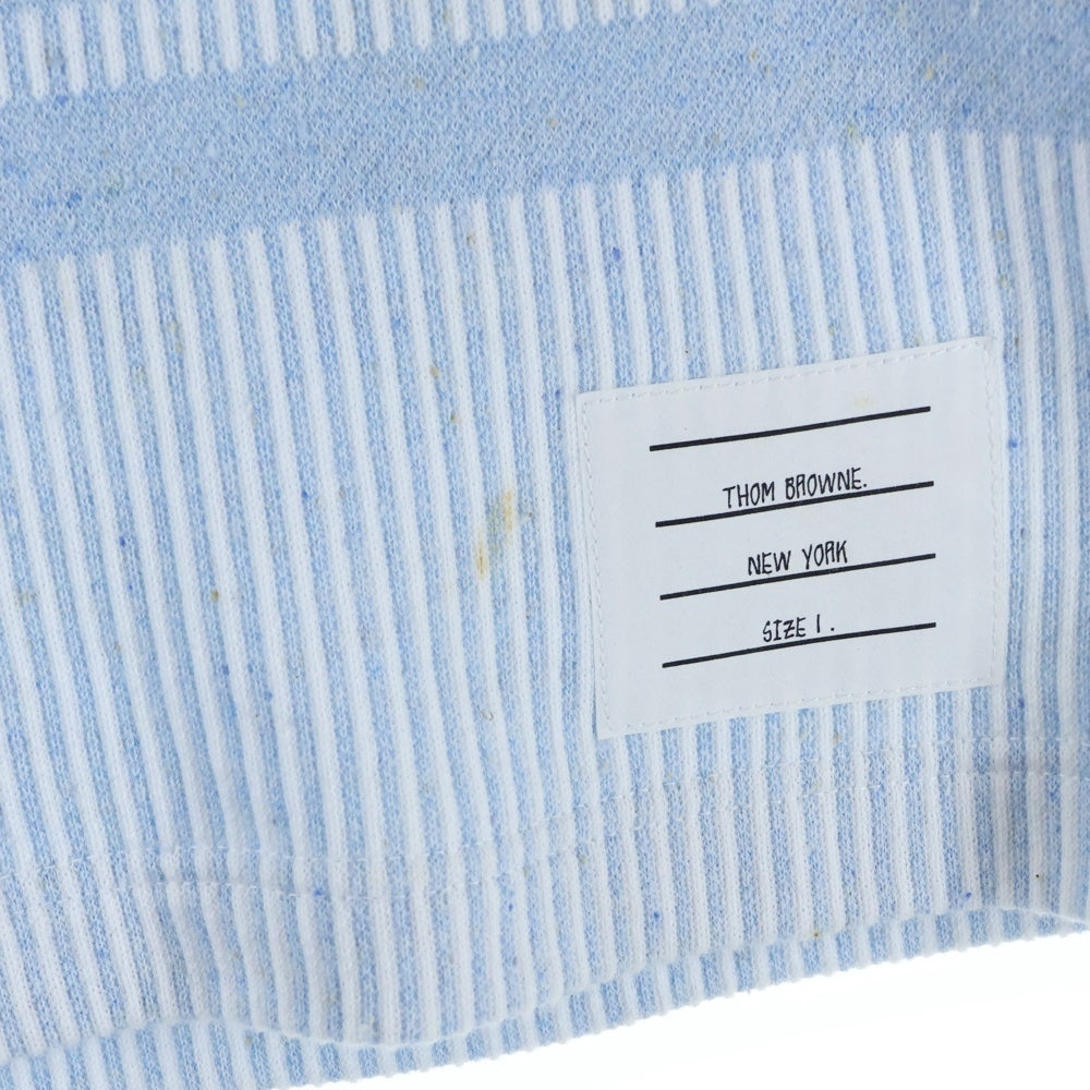 THOM BROWNE(トムブラウン) SILK FLECKED SWEATSHORTS ストライプ ハーフパンツ ショーツ ブルー MJQ200A-J0142-480