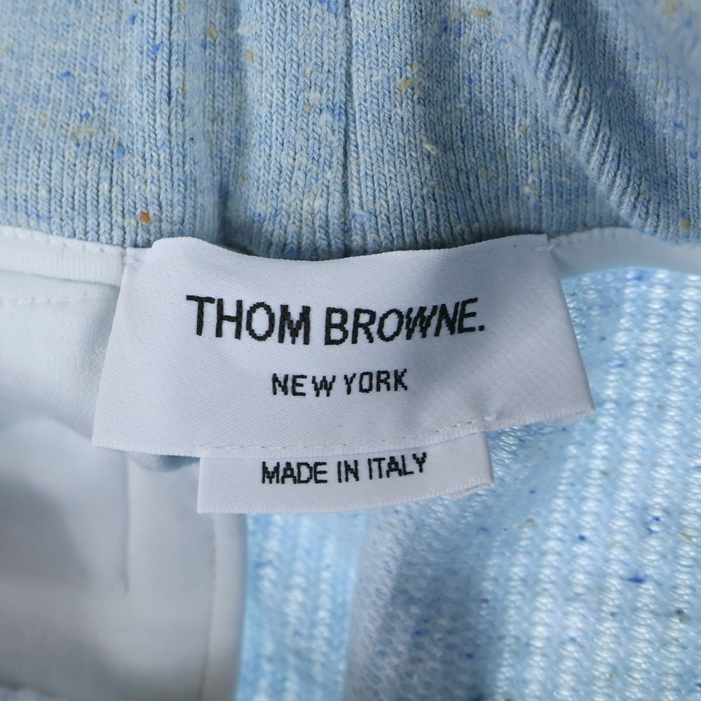 THOM BROWNE(トムブラウン) SILK FLECKED SWEATSHORTS ストライプ ハーフパンツ ショーツ ブルー MJQ200A-J0142-480