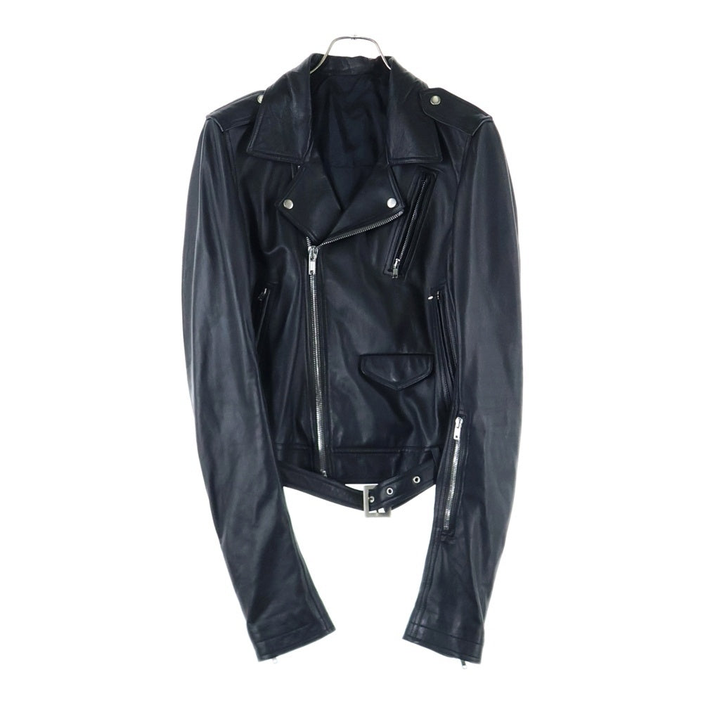 Rick Owens(リックオウエンス) 22SS LUKES STOOGES ダブルライダースジャケット レザージャケット ブラック RU01B1771