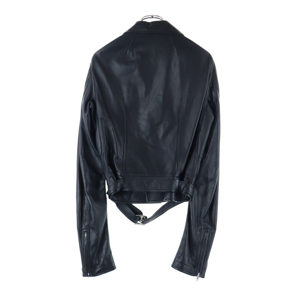 Rick Owens(リックオウエンス) 22SS LUKES STOOGES ダブルライダースジャケット レザージャケット ブラック RU01B1771