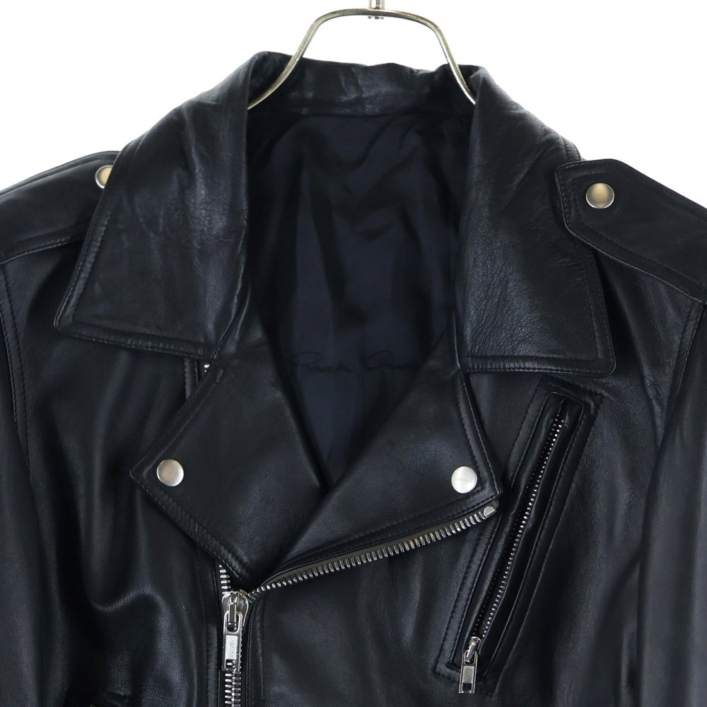 Rick Owens(リックオウエンス) 22SS LUKES STOOGES ダブルライダースジャケット レザージャケット ブラック RU01B1771
