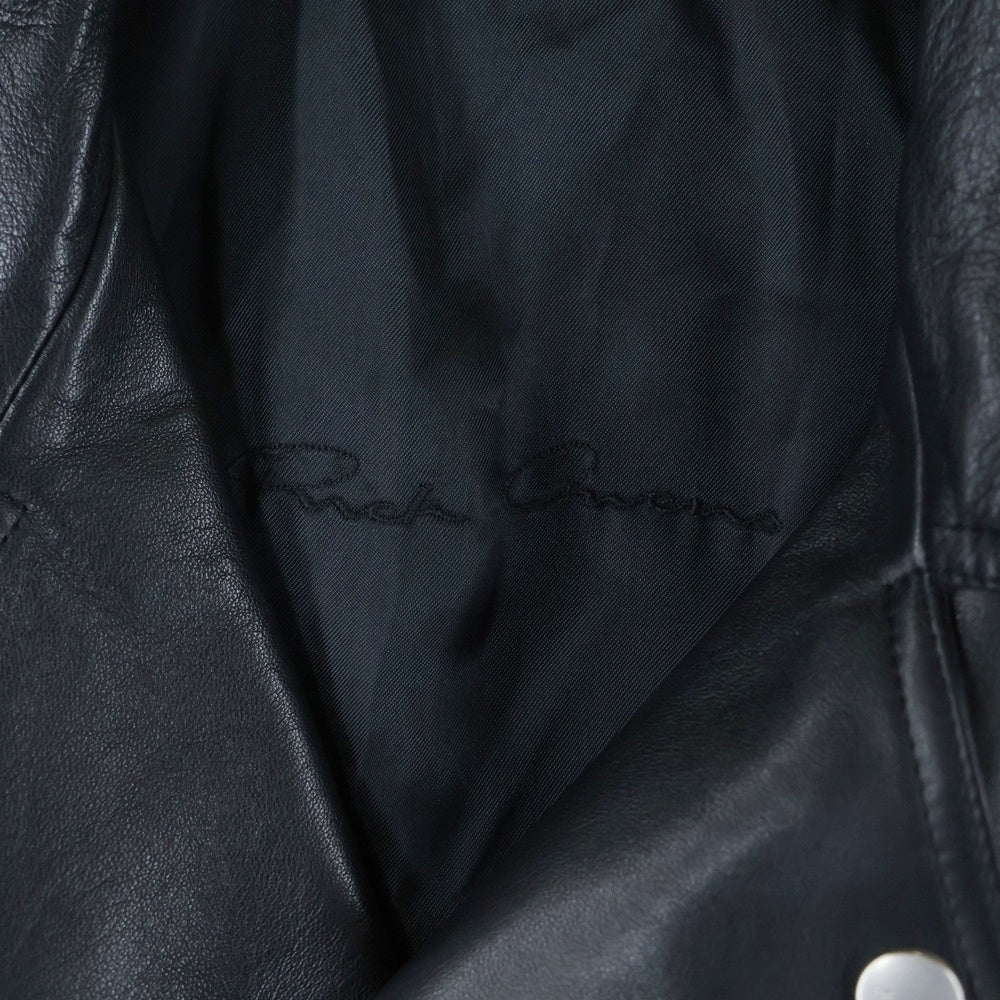 Rick Owens(リックオウエンス) 22SS LUKES STOOGES ダブルライダースジャケット レザージャケット ブラック RU01B1771