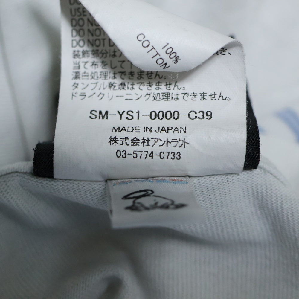 SAINT MICHAEL(セントマイケル) 24SS ×Shermer ACADEMY HEART CKIE L/S TEE シャーマーアカデミー ヴィンテージ加工 ハートクッキープリント クルーネック 長袖Tシャツ ロンT SM-YS1-0000-C39