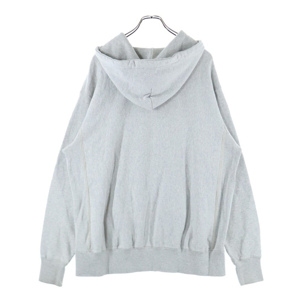 READY MADE(レディメイド) 21AW HOODIE R MUTT アールマット スウェット プルパーカー グレー RE-CO-GR-00-00-195