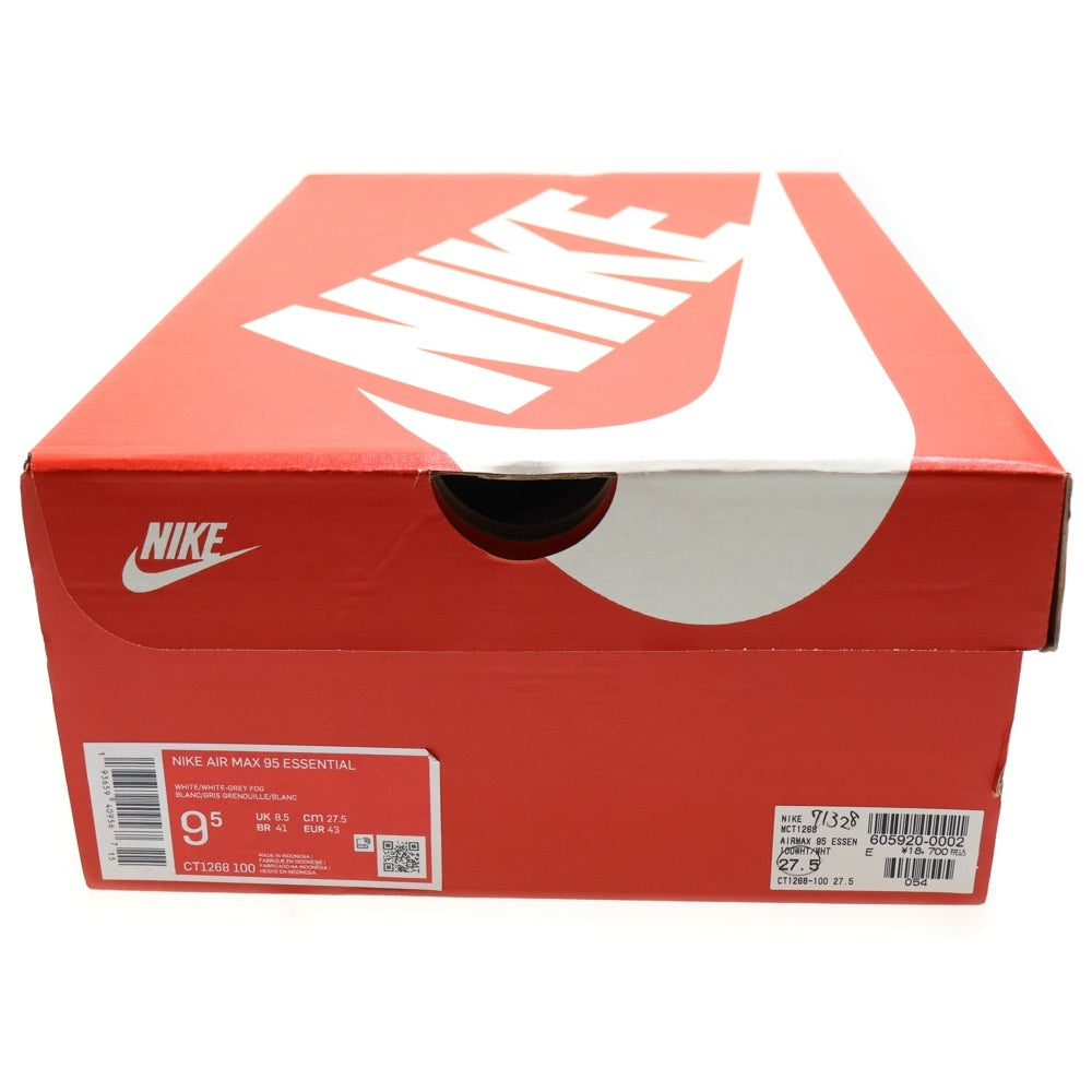 NIKE(ナイキ) AIR MAX 95 ESSENTIAL CT1268-100 エアマックス95 エッセンシャル ローカットスニーカー ホワイト US9.5/27.5cm