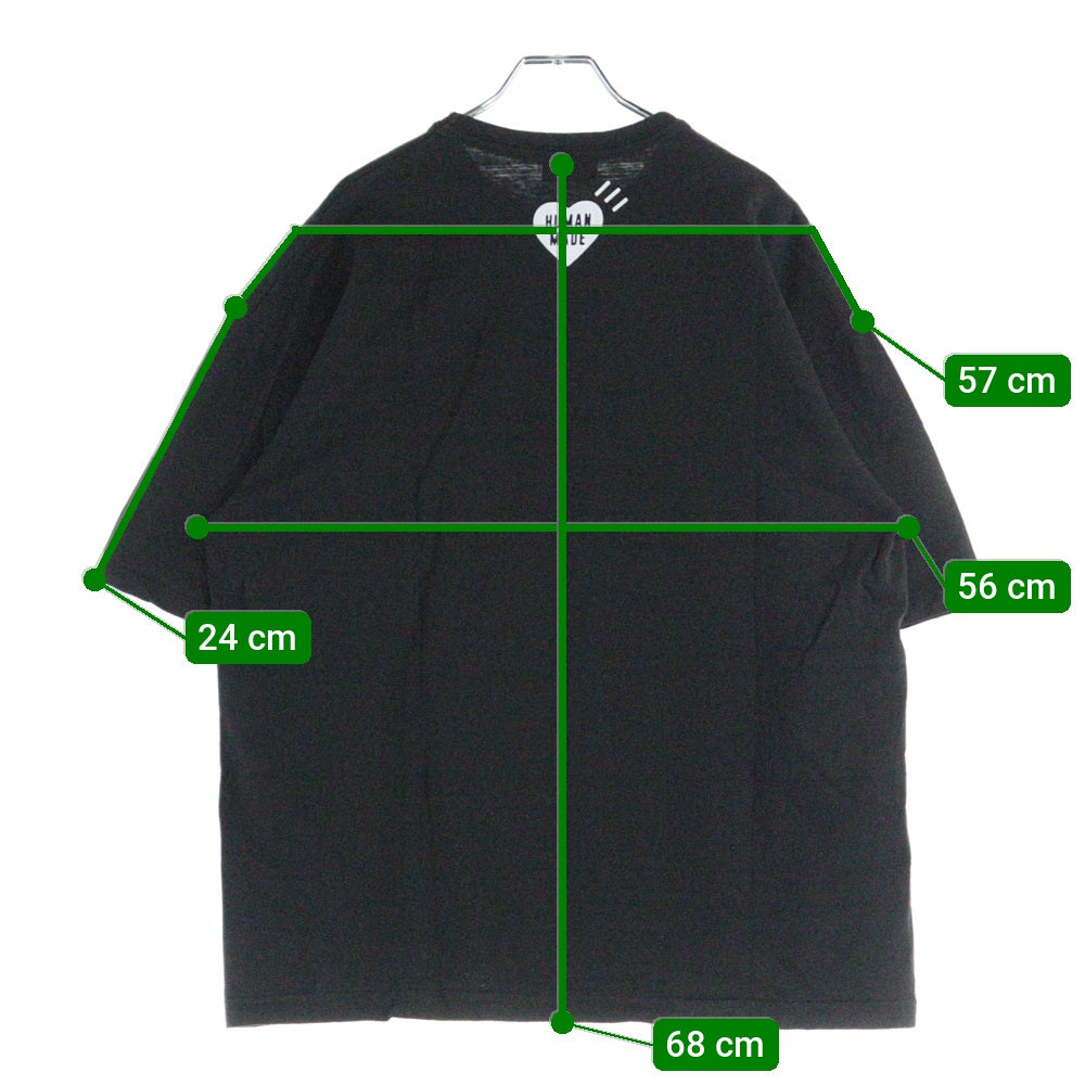 HUMAN MADE(ヒューマンメイド) GRAPHIC T-SHIRT タイガープリント グラフィック 半袖Tシャツ カットソー ブラック HM30TE007
