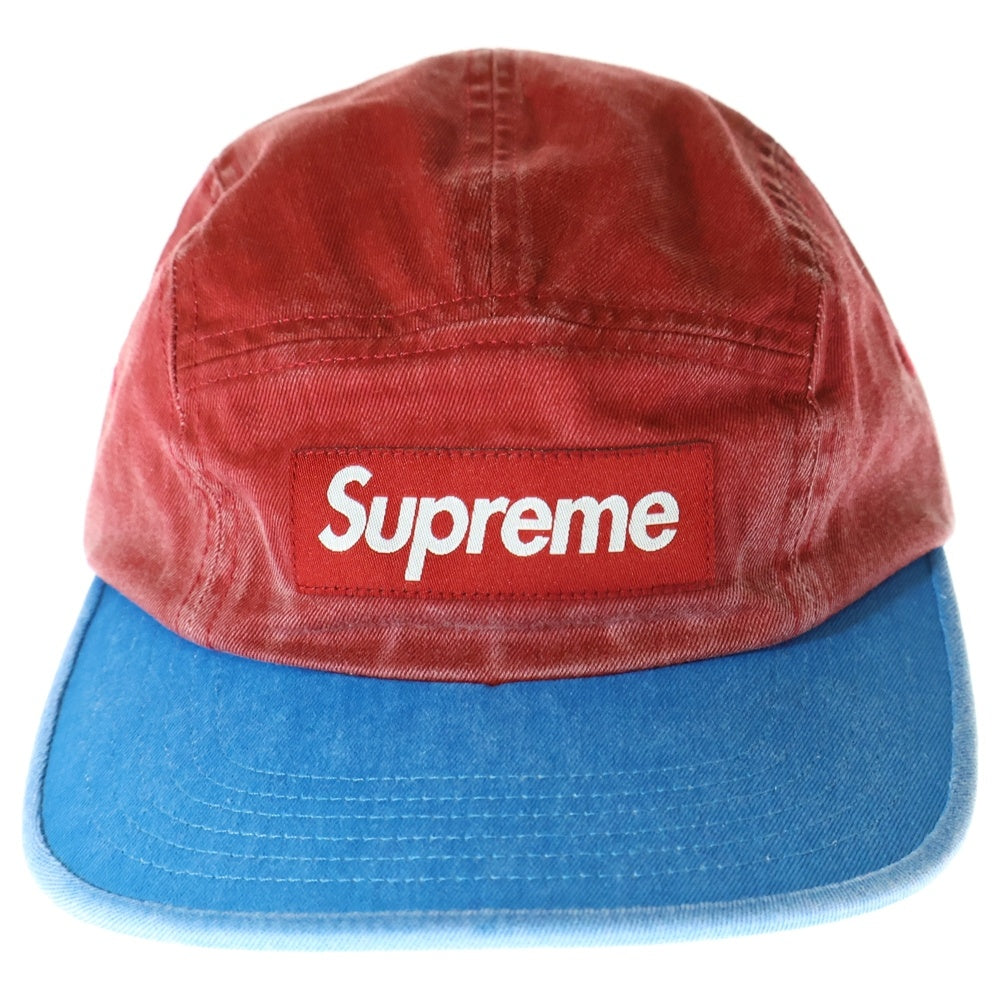 SUPREME(シュプリーム) 24SS Pigment 2-Tone Camp Cap ピグメントツートーンキャンプキャップ 帽子 レッド/ブルー