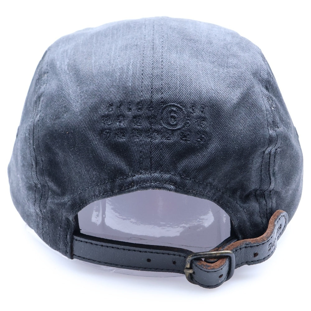 SUPREME(シュプリーム) 24SS ×MM6 Maison Margiela Painted Camp Cap メゾンマルジェラ ペイント キャンプ 帽子 ブラック