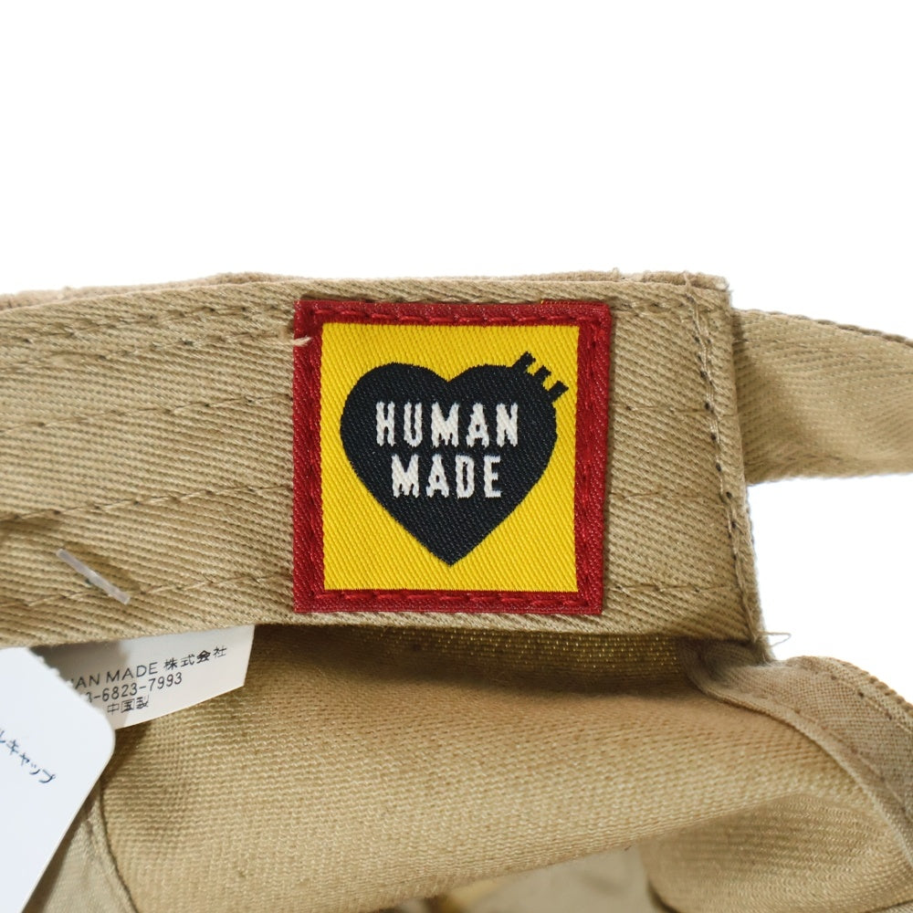 HUMAN MADE(ヒューマンメイド) 6PANEL TWILL CAP 6パネル ツイルキャップ 帽子 ブラウン HM29GD050