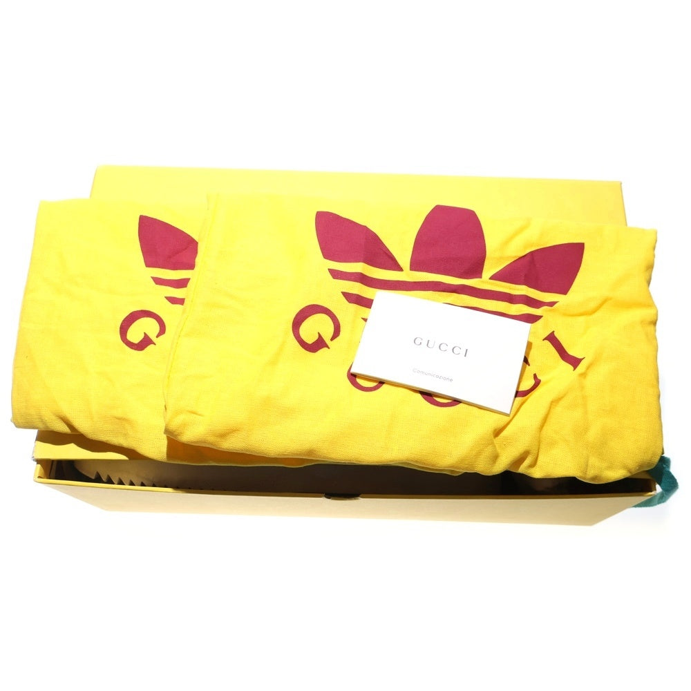 GUCCI(グッチ) ×adidas アディダス パイル地 プラットフォームサンダル グリーン 702412