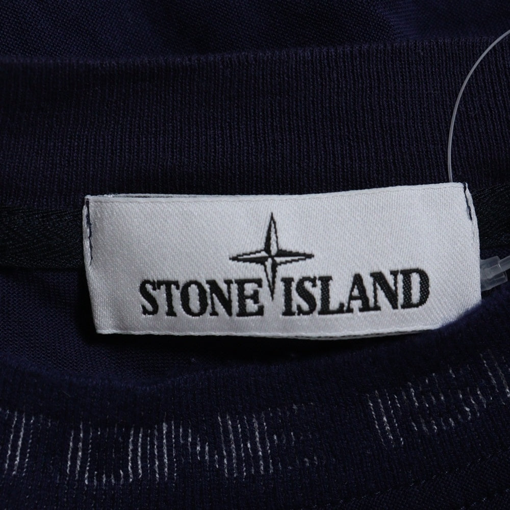 STONE ISLAND(ストーンアイランド) ネックロゴ 半袖Tシャツカットソー パープル 7615206E5