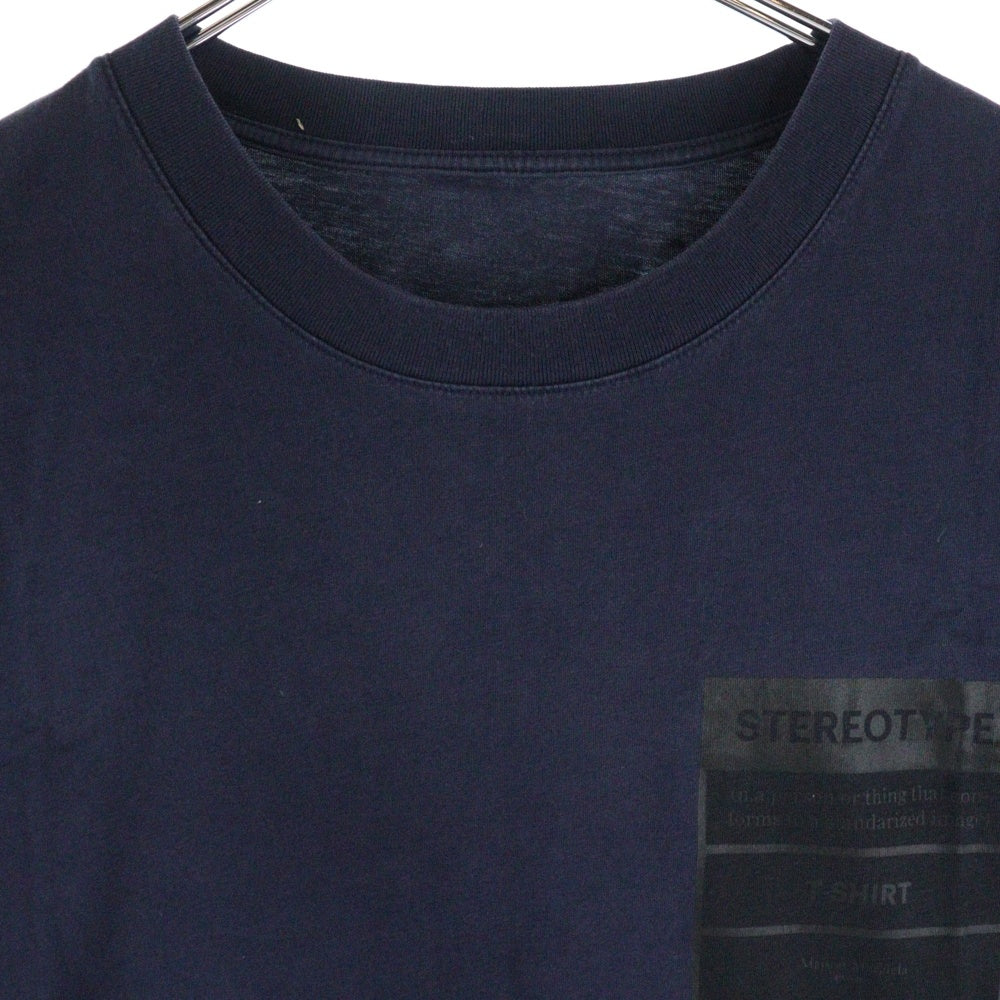 Maison Margiela 1(メゾンマルジェラ) 20AW ステレオタイプ半袖 Tシャツ カットソー ネイビー S50GC0623