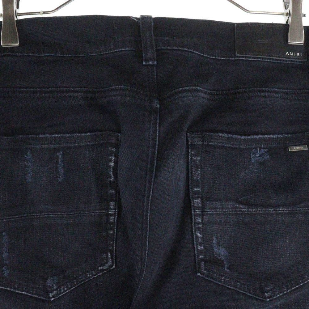 AMIRI(アミリ) ダメージ加工 デニムスキニーパンツ ブラック