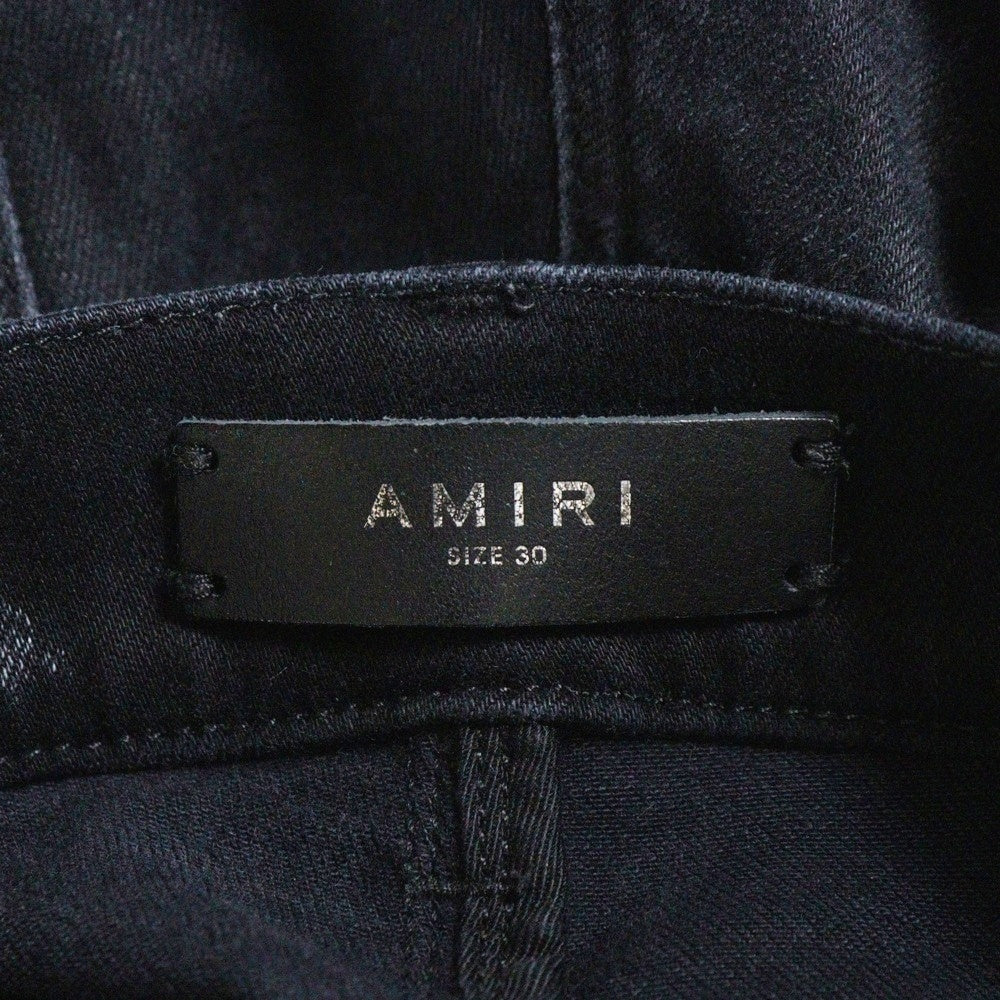 AMIRI(アミリ) ダメージ加工 デニムスキニーパンツ ブラック