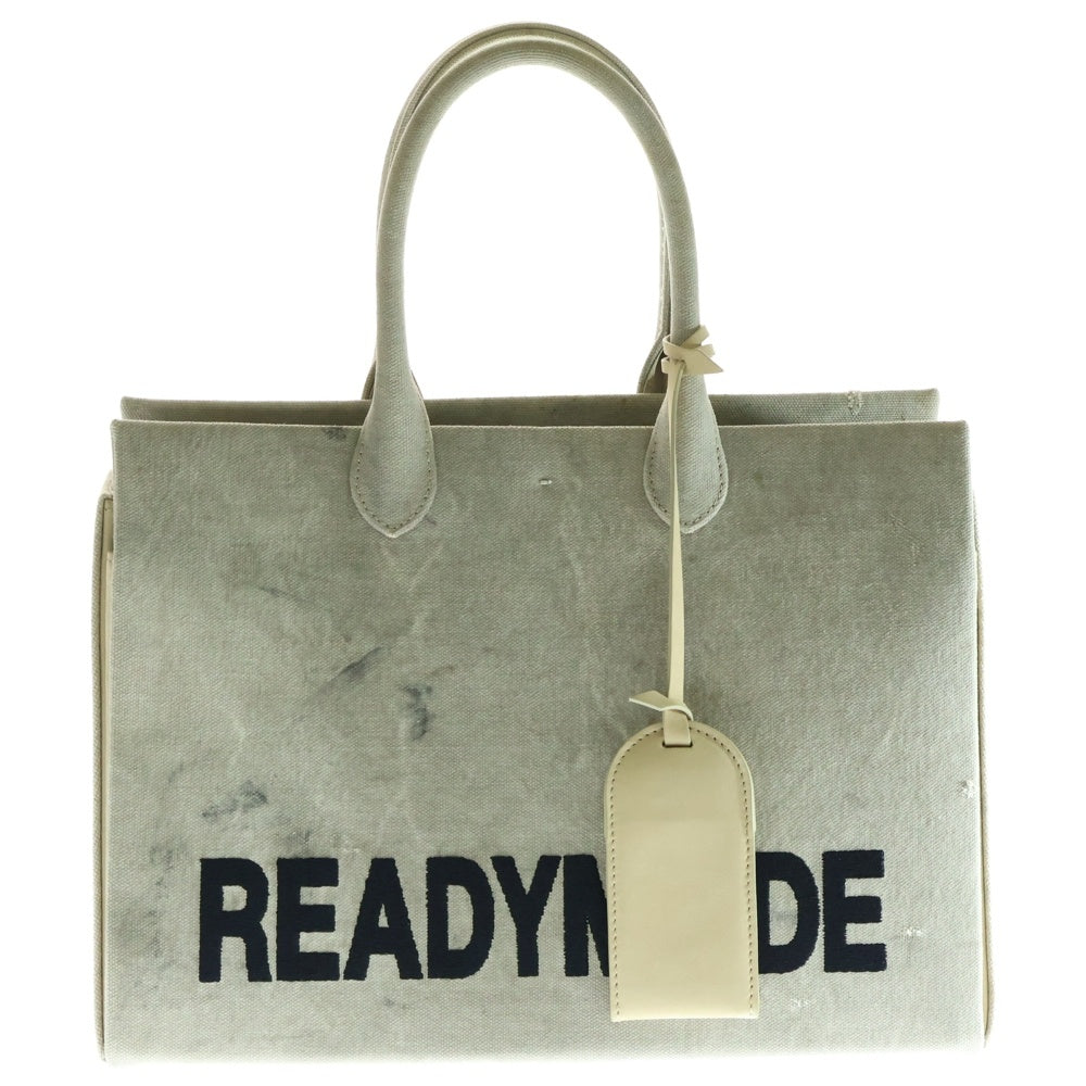 READY MADE(レディメイド) SHOPPING BAG LOGO 40 トートバッグ グレー