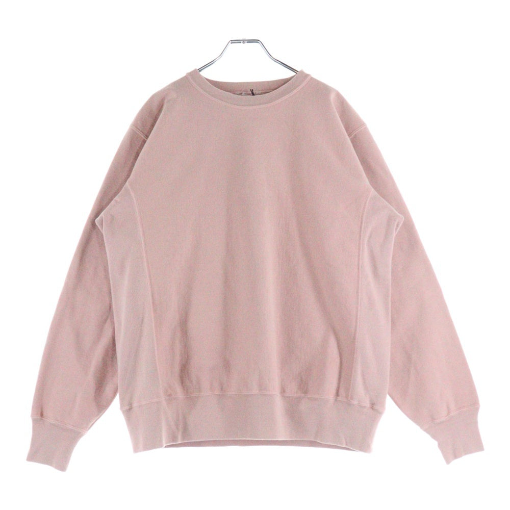 AURALEE(オーラリー) SUPER MILLED SWEAT P/O クルーネック 長袖スウェットトレーナー ピンク A20AP02SM