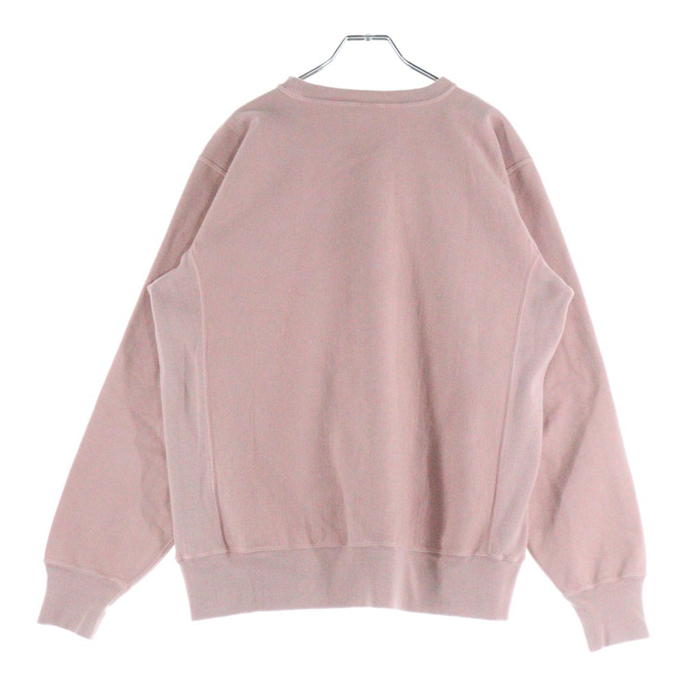 AURALEE(オーラリー) SUPER MILLED SWEAT P/O クルーネック 長袖スウェットトレーナー ピンク A20AP02SM