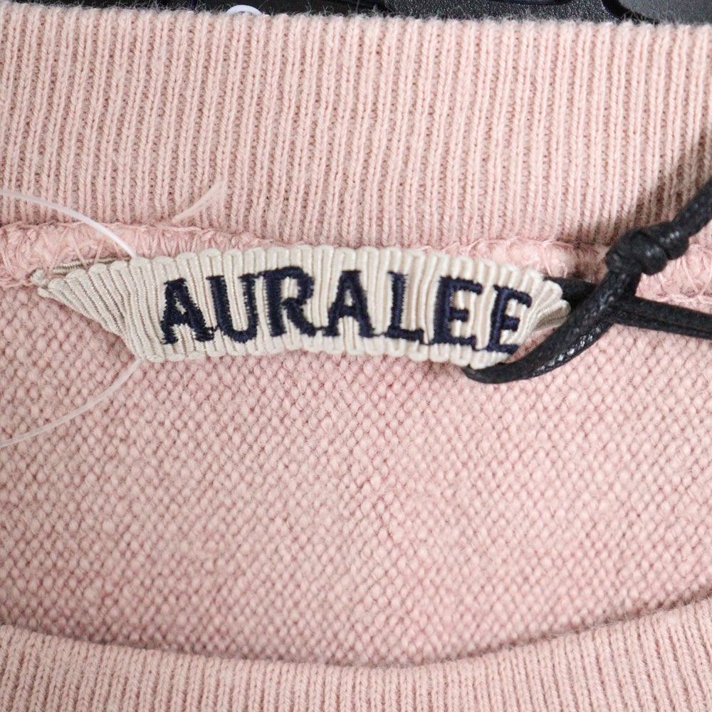 AURALEE(オーラリー) SUPER MILLED SWEAT P/O クルーネック 長袖スウェットトレーナー ピンク A20AP02SM