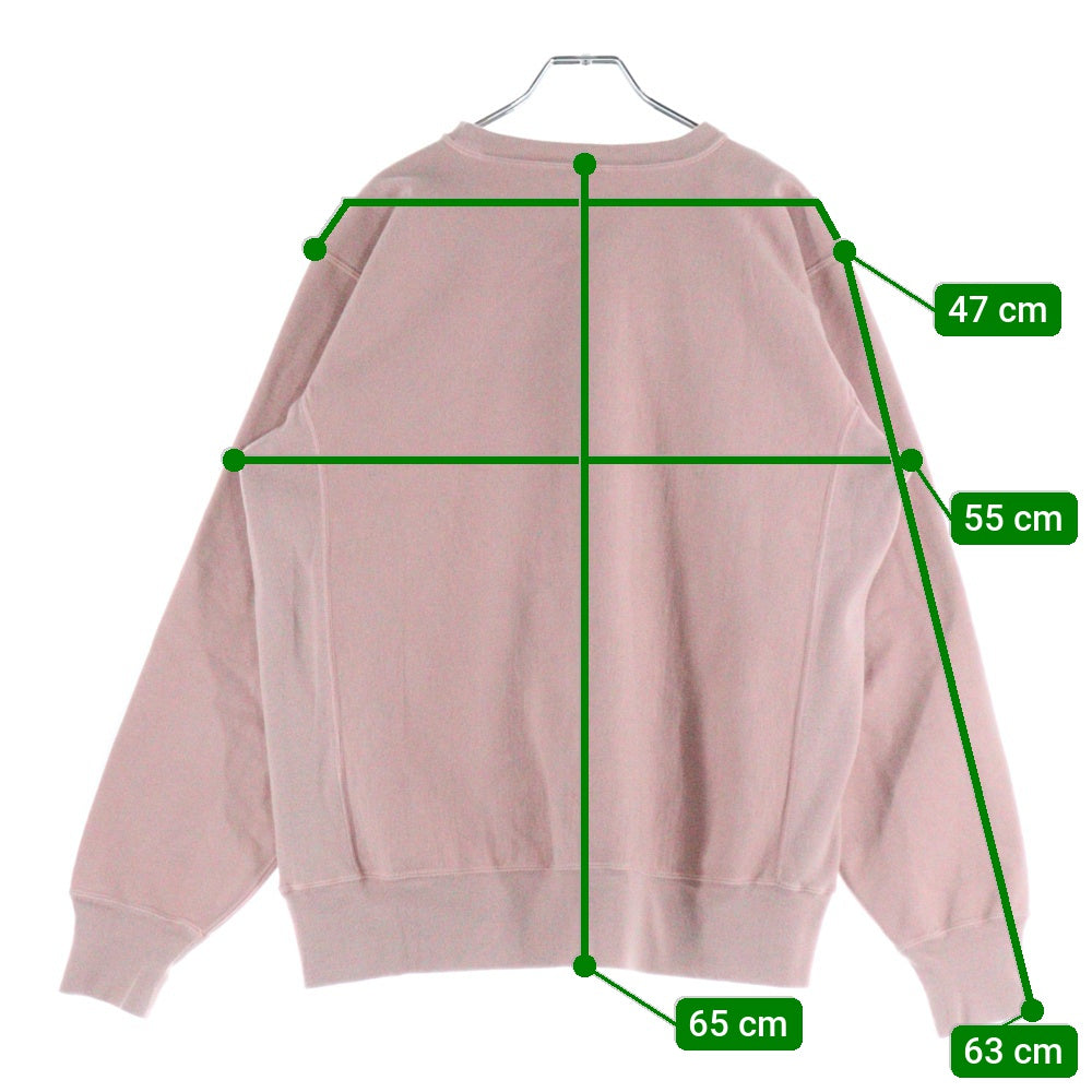 AURALEE(オーラリー) SUPER MILLED SWEAT P/O クルーネック 長袖スウェットトレーナー ピンク A20AP02SM