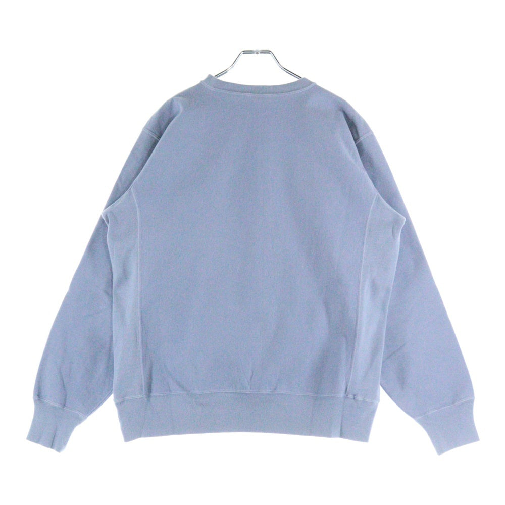 AURALEE(オーラリー) SUPER MILLED SWEAT P/O クルーネック 長袖スウェットトレーナー ブルー A20AP02SM