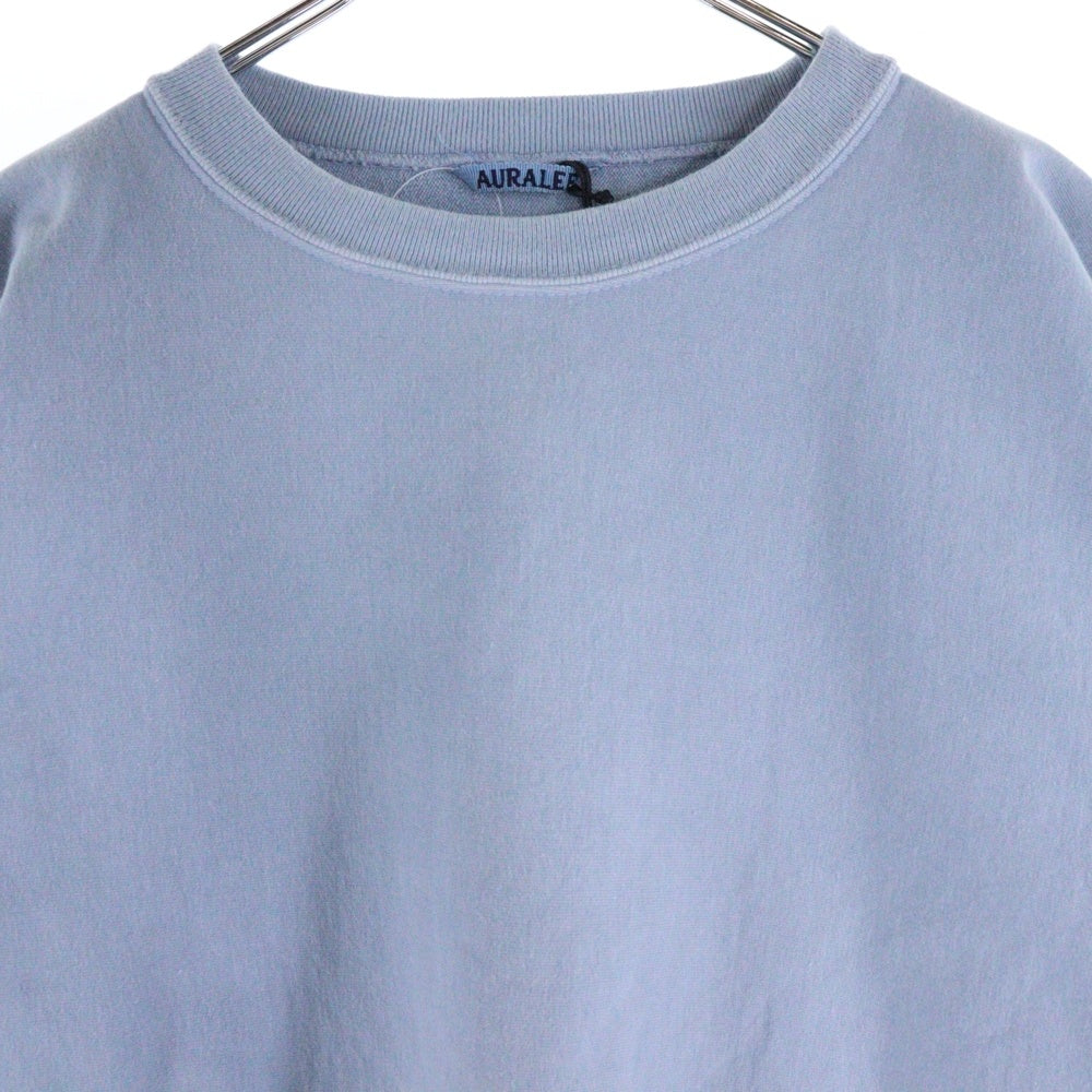 AURALEE(オーラリー) SUPER MILLED SWEAT P/O クルーネック 長袖スウェットトレーナー ブルー A20AP02SM