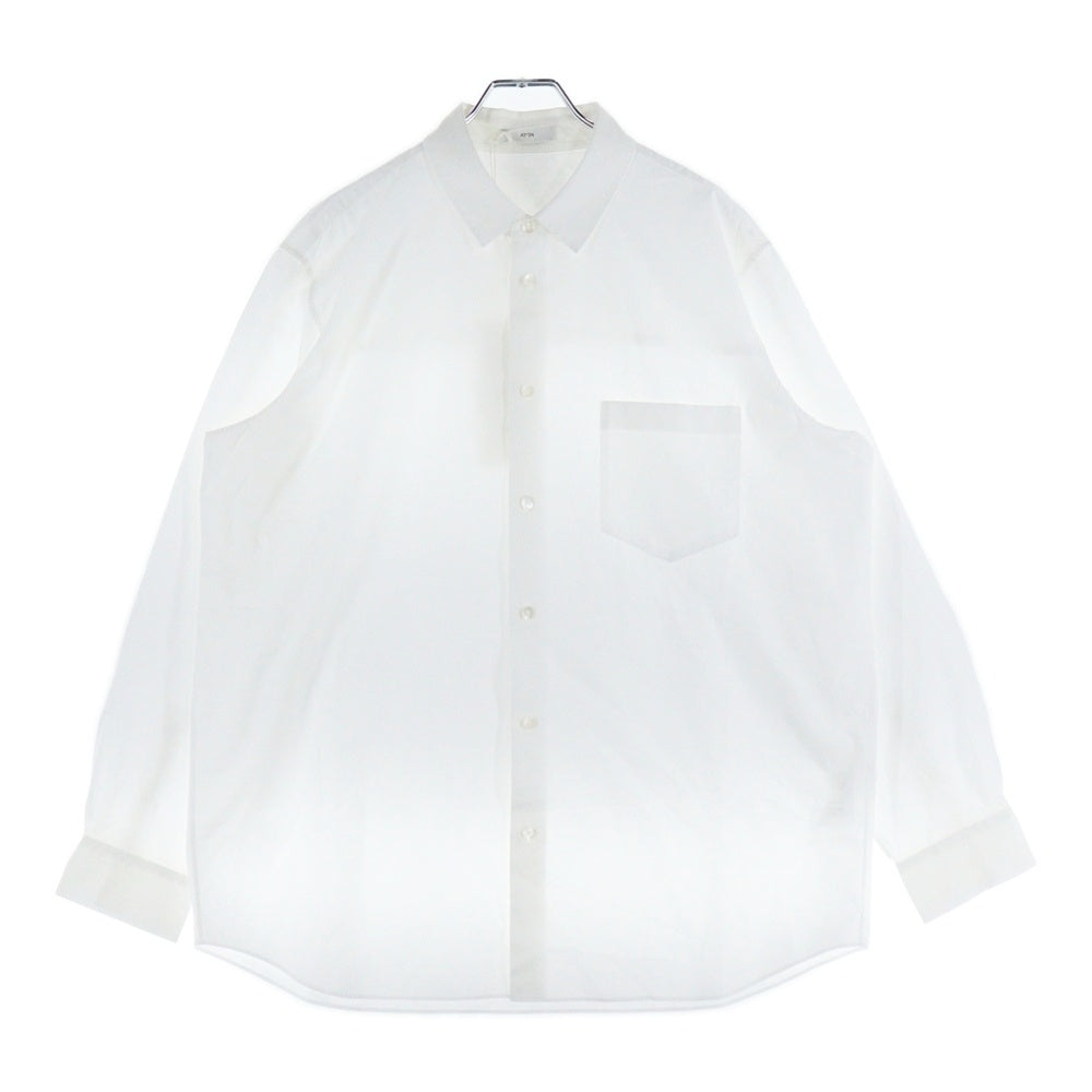 ATON(エイトン) SUVIN STANDARD SHIRT スヴィン スタンダード 長袖シャツ ホワイト BLAGNW0001