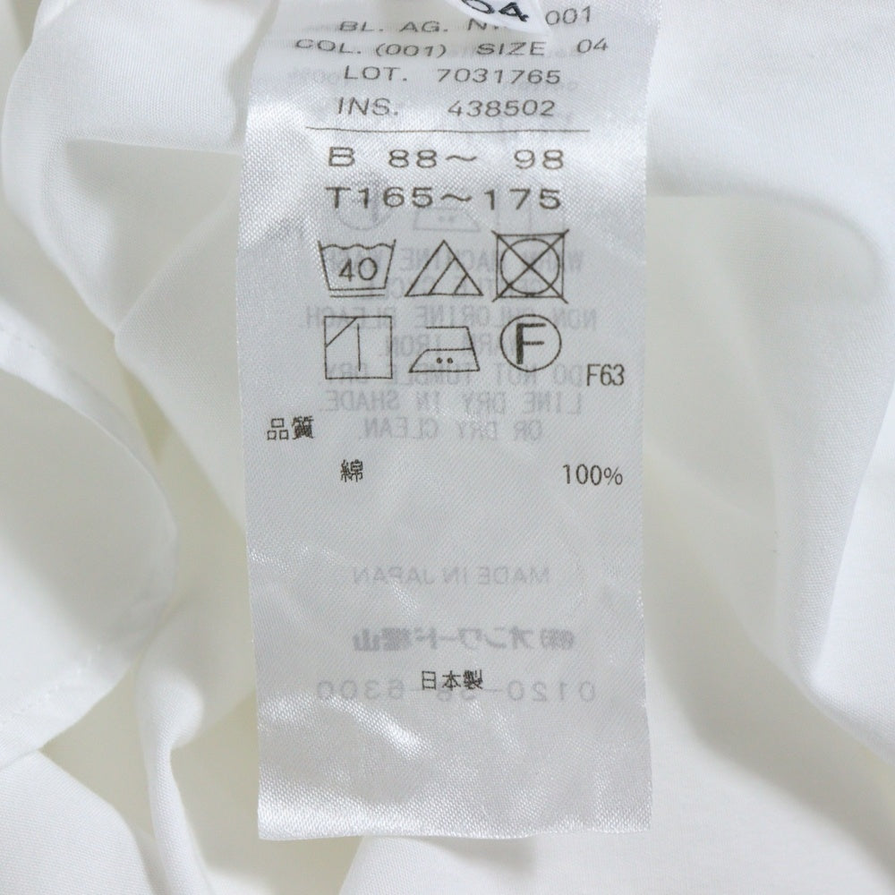 ATON(エイトン) SUVIN STANDARD SHIRT スヴィン スタンダード 長袖シャツ ホワイト BLAGNW0001