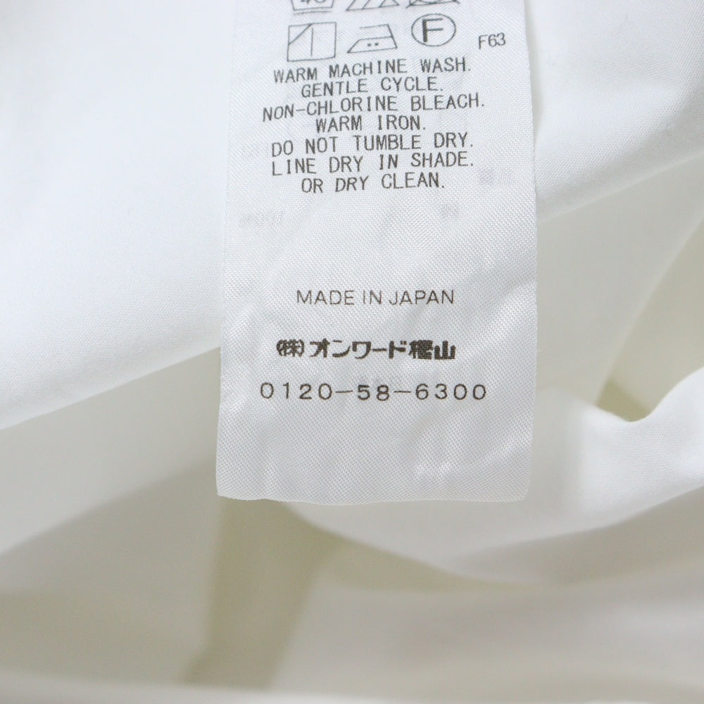 ATON(エイトン) SUVIN STANDARD SHIRT スヴィン スタンダード 長袖シャツ ホワイト BLAGNW0001