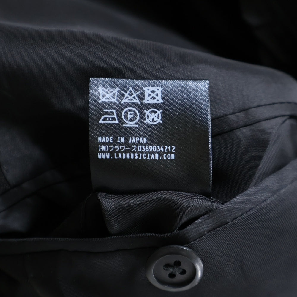 LAD MUSICIAN(ラッドミュージシャン) 22AW DOUBLE BREASTED JACKET ダブルブレスト テーラードジャケット ブラック 2222‐303