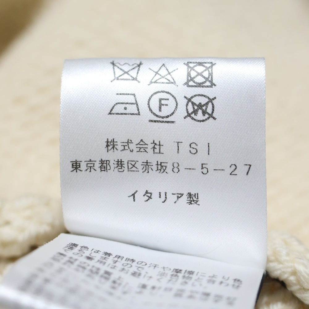 RAF SIMONS(ラフシモンズ) 23SS BULKY KNIT SWEATER WITH R JACQUARD バルキー ニット Rロゴニットセーター アイボリー