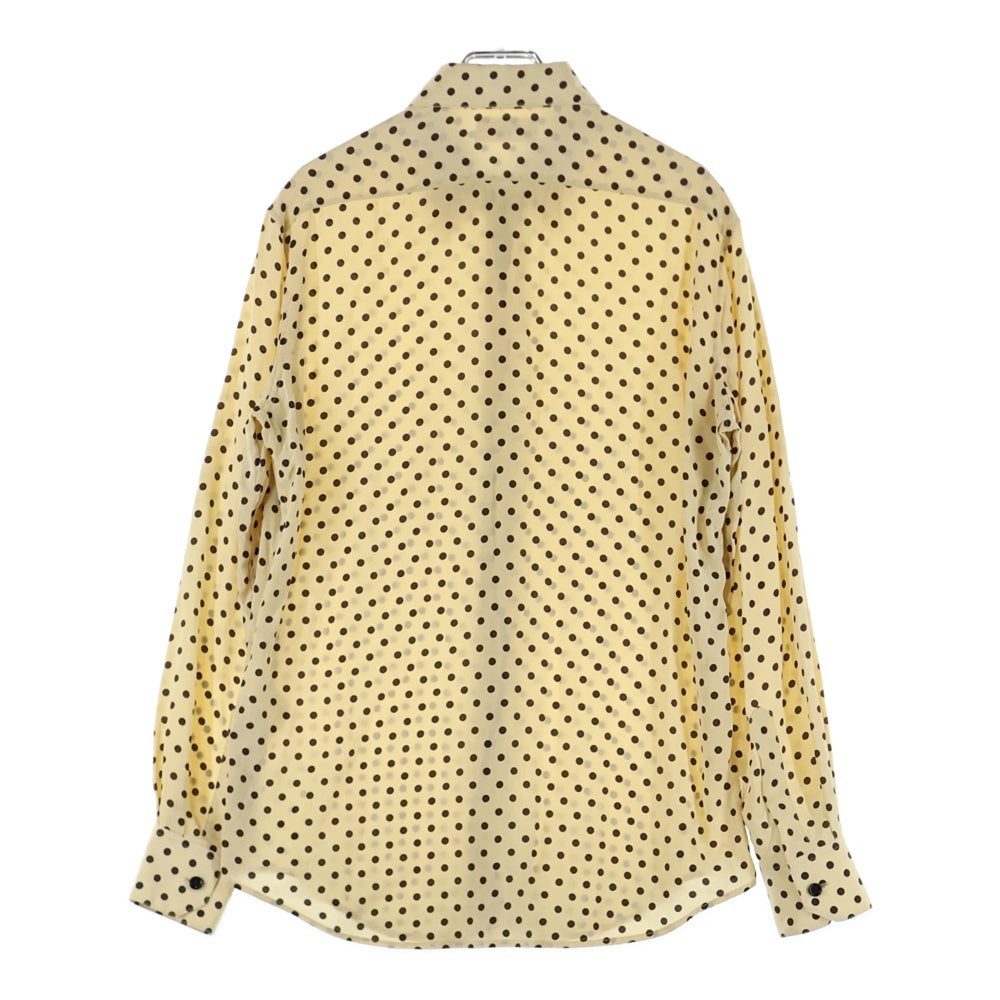 CELINE(セリーヌ) 20SS クラシックシルクドット長袖シャツ ベージュ 2C028966H