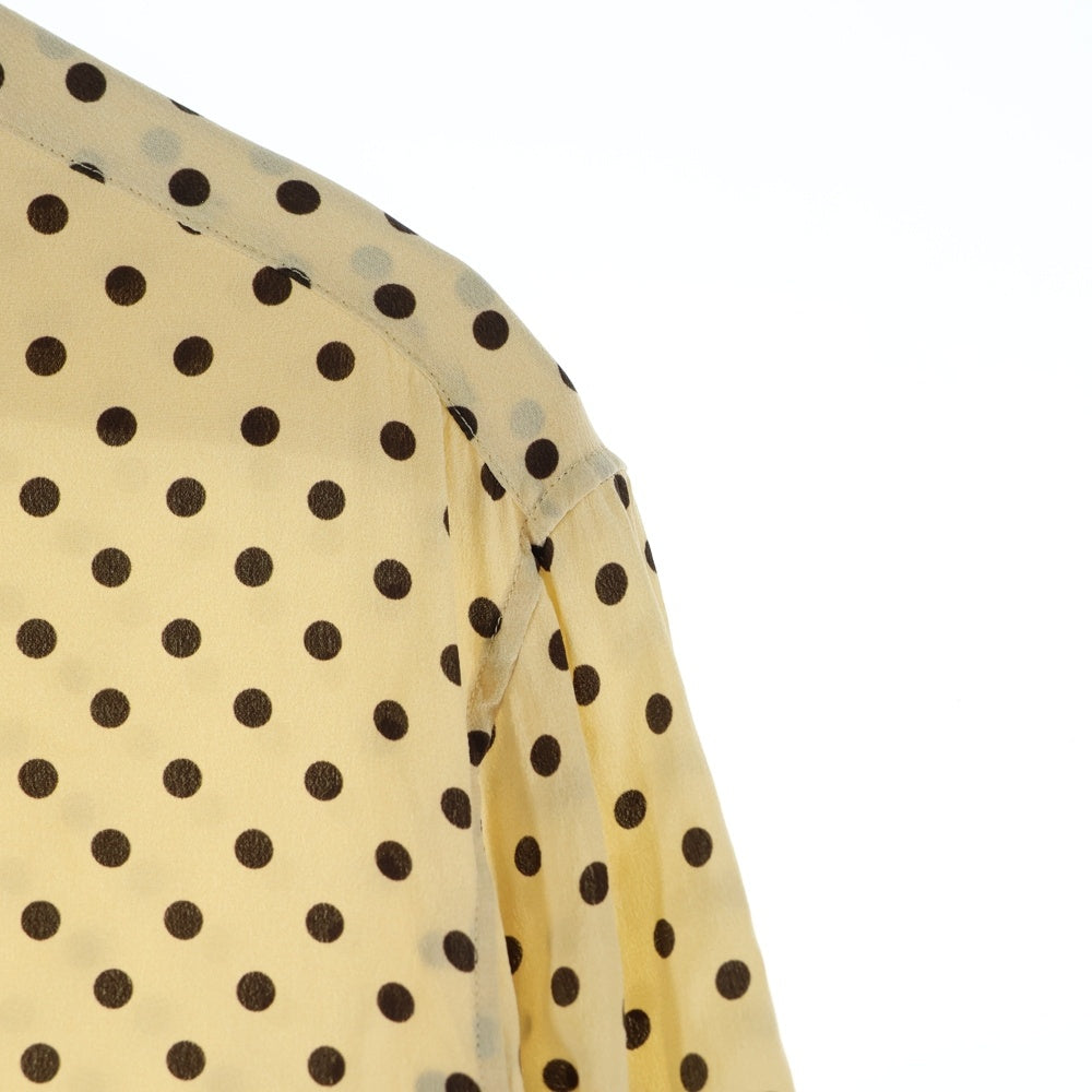 CELINE(セリーヌ) 20SS クラシックシルクドット長袖シャツ ベージュ 2C028966H