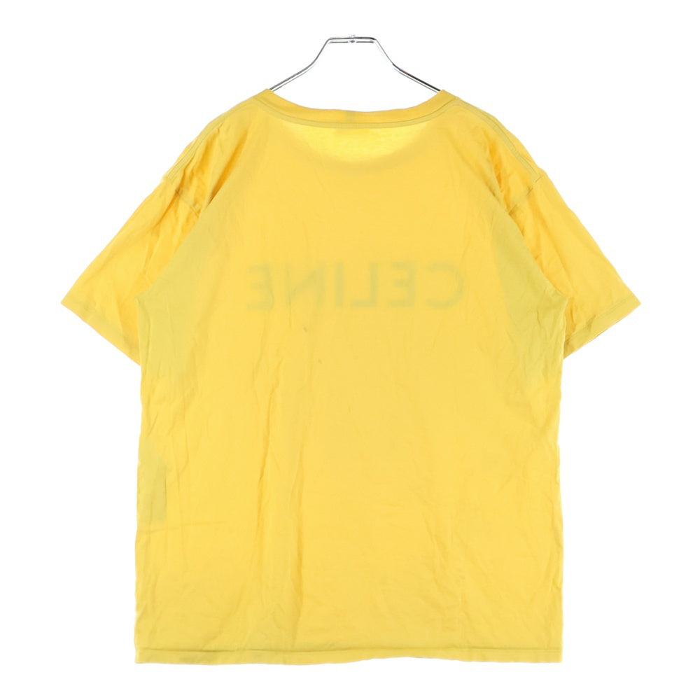 CELINE(セリーヌ) 22AW ルーズフィットロゴプリント半袖Tシャツ カットソー 2X681671Q イエロー XS