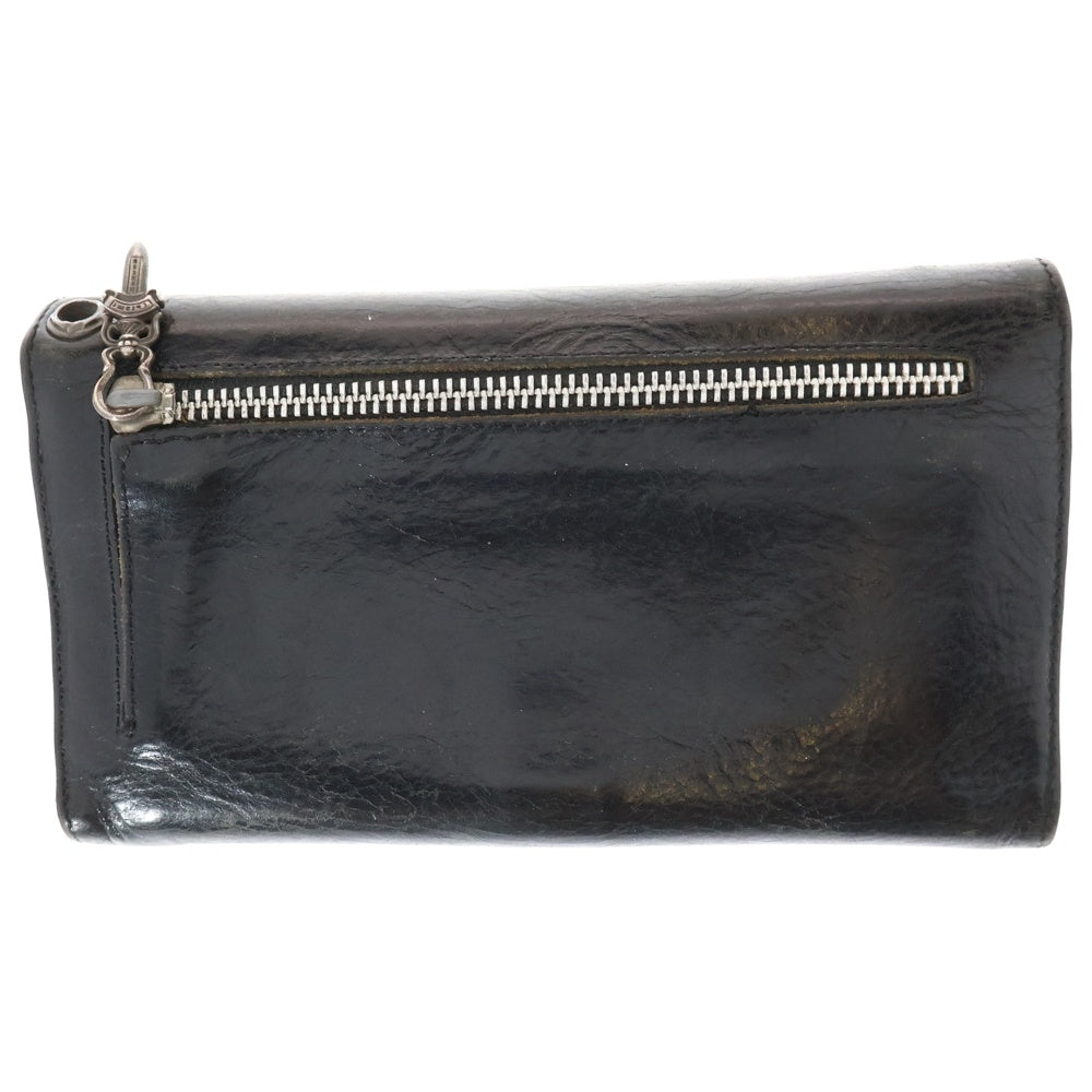 CHROME HEARTS(クロムハーツ) WAVE ウェーブ レザーウォレット 財布 ブラック BCA374
